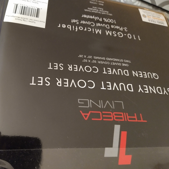 Tribeca Living  Sydney Duvet Cover Queen 3pc Set. - Picture 4 of 4